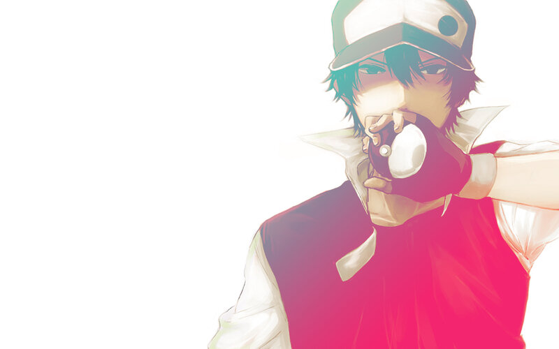 anime character holding a pokeball