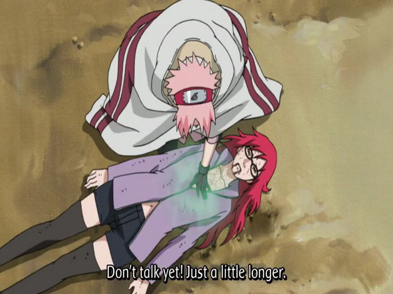 Anime Character Holding Another — Brown
