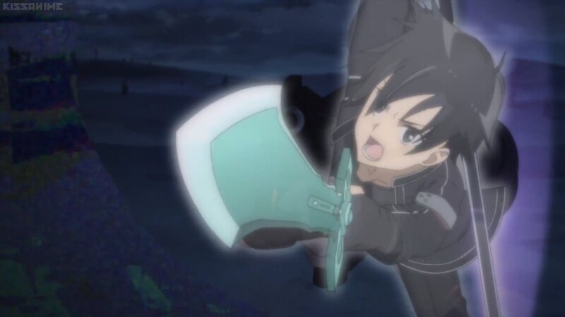 Anime Character Holding Axe