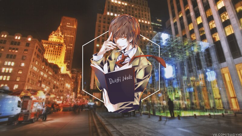 Anime Character Holding Book — Brown, Dramatic, Night