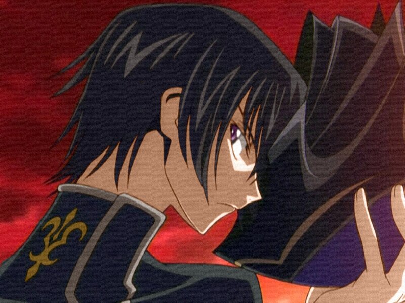Anime Character Holding Book — Red, Dramatic