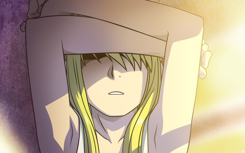 Anime Character Holding Box — Yellow