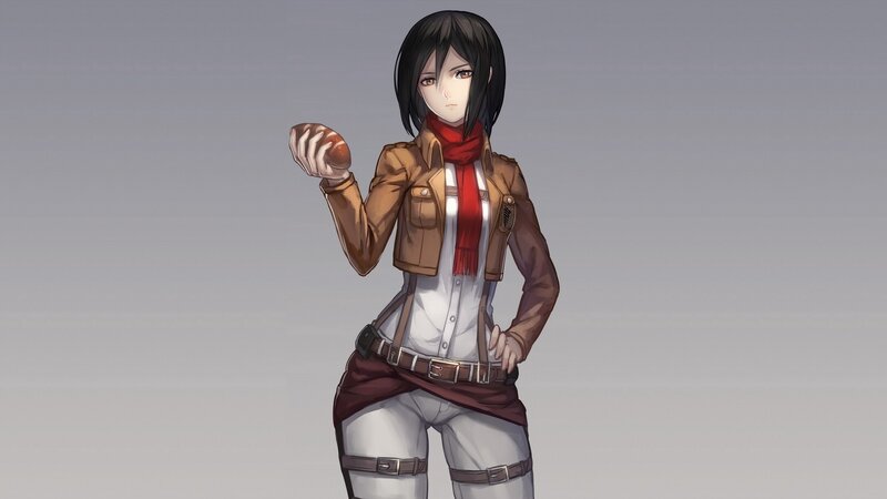 Anime Character Holding Bread