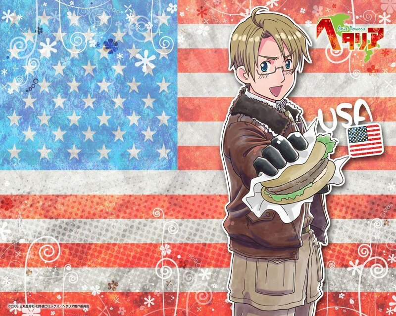 Anime Character Holding Burger