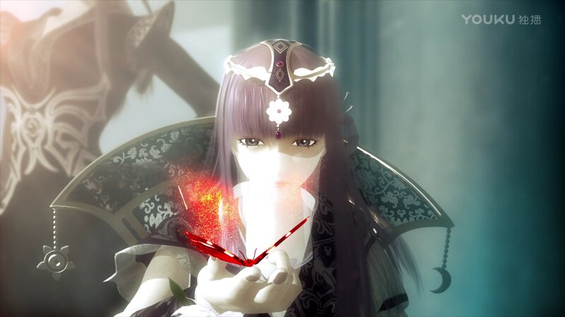 Anime Character Holding Butterfly