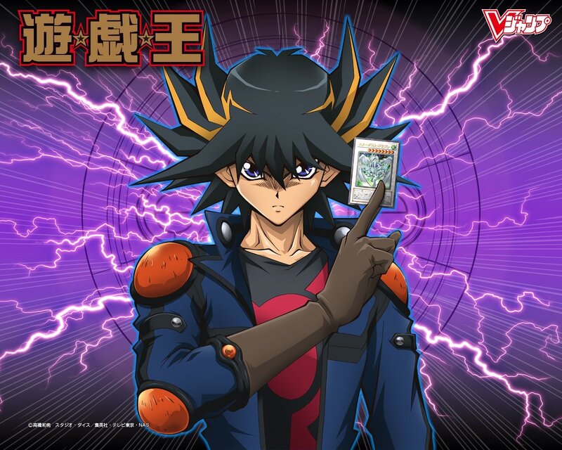 Anime Character Holding Card