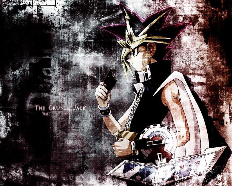 Anime Character Holding Cards