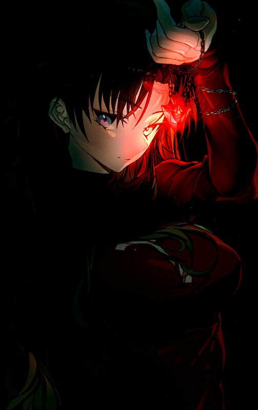 Anime Character Holding Chains