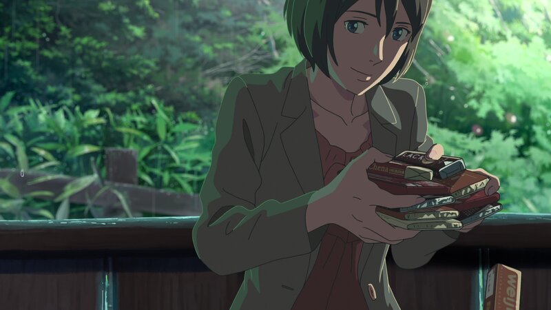 Anime Character Holding Chocolate