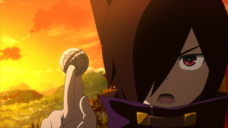Anime Character Holding Coin