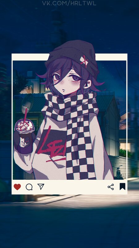 Anime Character Holding Drink