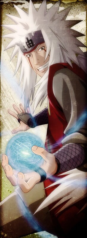 Anime Character Holding Energy Ball — White