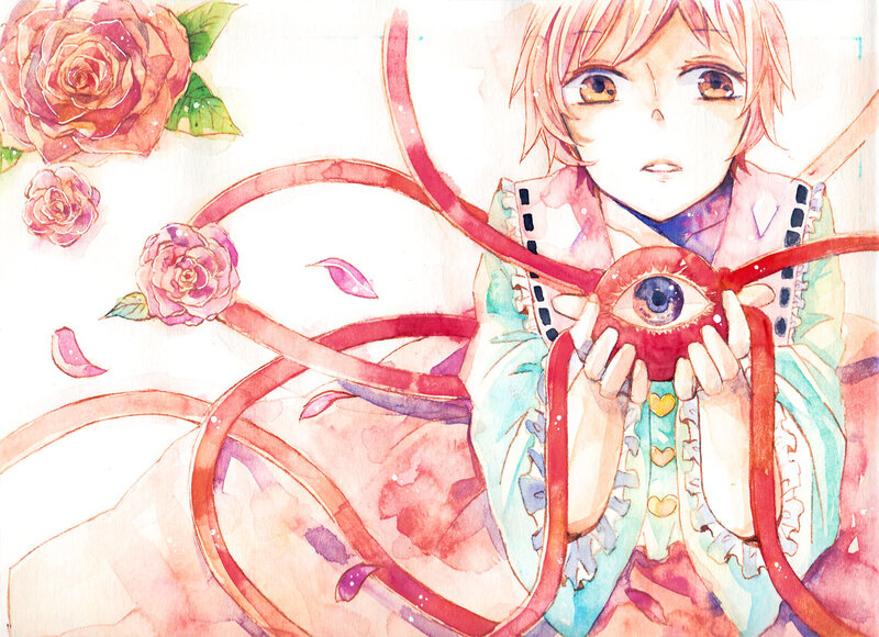 Anime Character Holding Eye