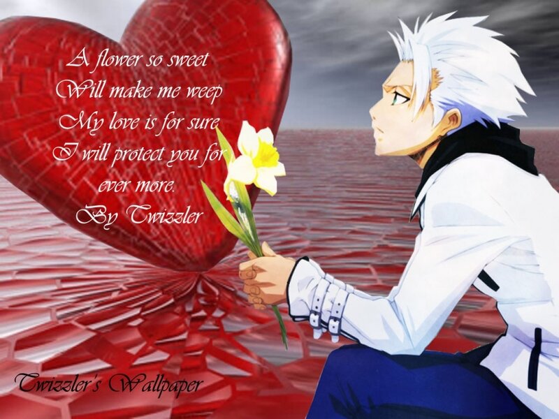 Anime Character Holding Flower — Red