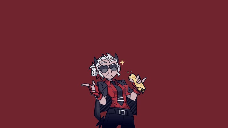 Anime Character Holding Food