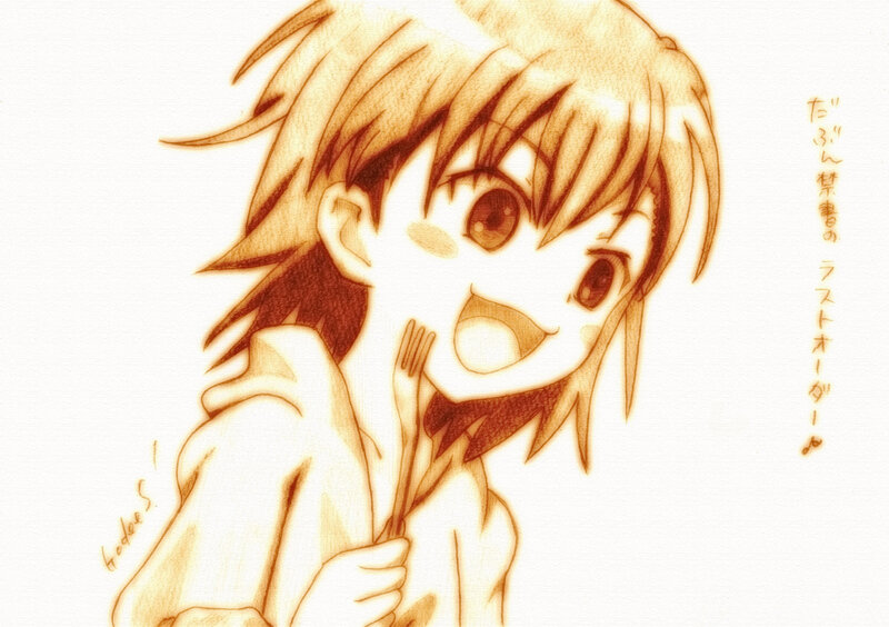 Anime Character Holding Fork
