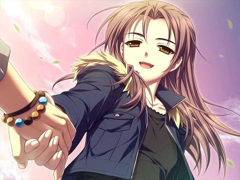 Anime Character Holding Hand