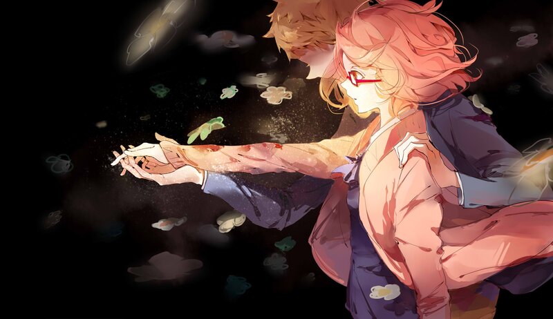 Anime Character Holding Hands — Black