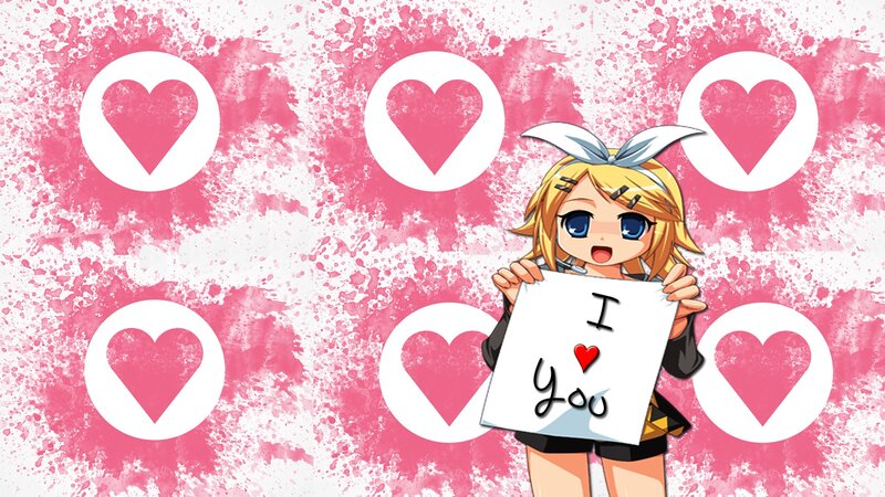 anime character holding i love you sign