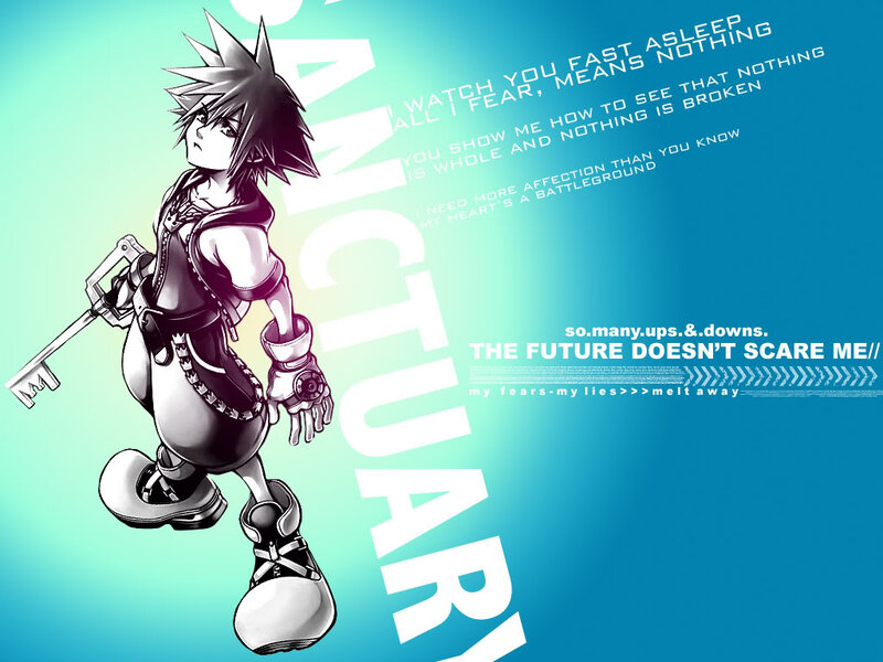 Anime Character Holding Keyblade