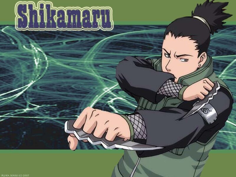 Anime Character Holding Knife — Green, Intense