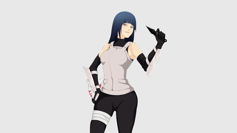 Anime Character Holding Knives