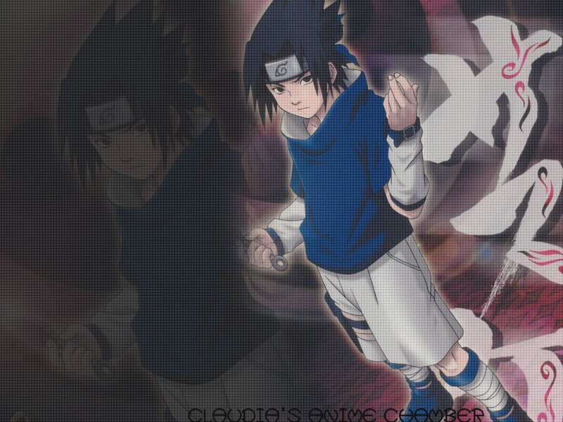 Anime Character Holding Kunai — Blue, Dramatic, Headband