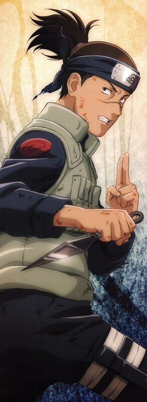 Anime Character Holding Kunai — Green