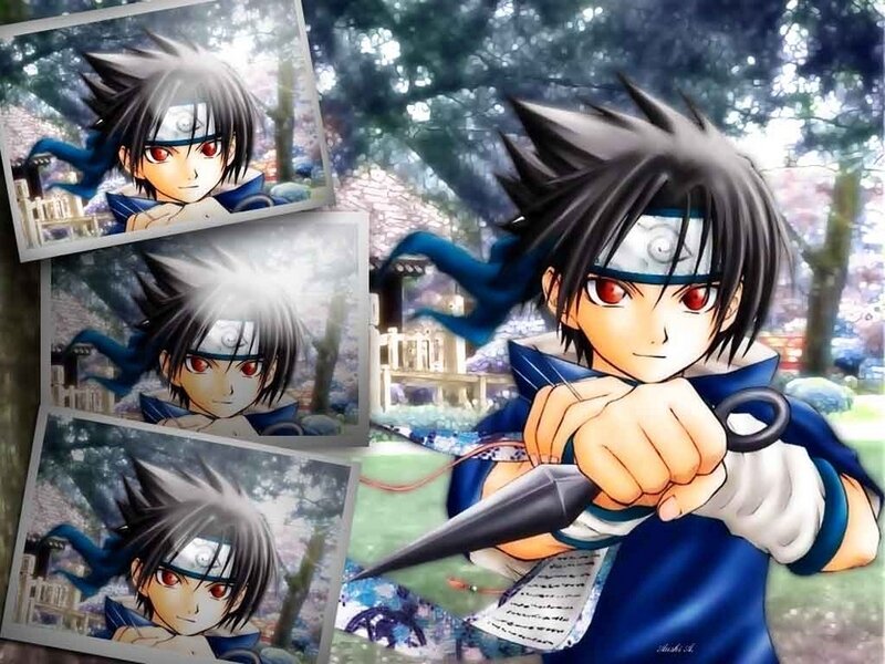 Anime Character Holding Kunai
