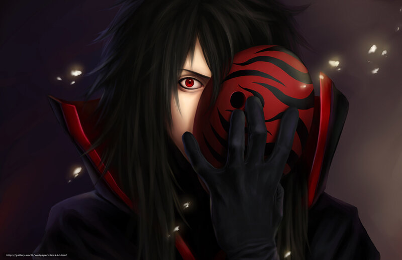 Anime Character Holding Mask — Black, Dramatic, Night, Digital Art
