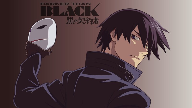 Anime Character Holding Mask — Brown, Dramatic, Coat