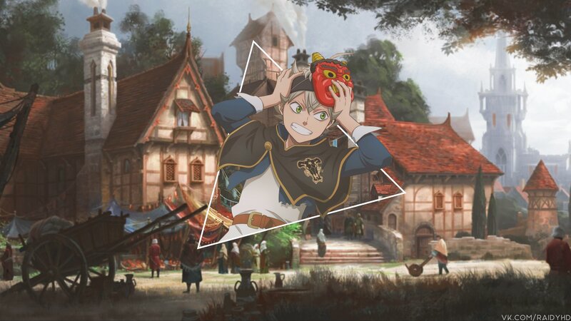 Anime Character Holding Mask — Brown, Dramatic