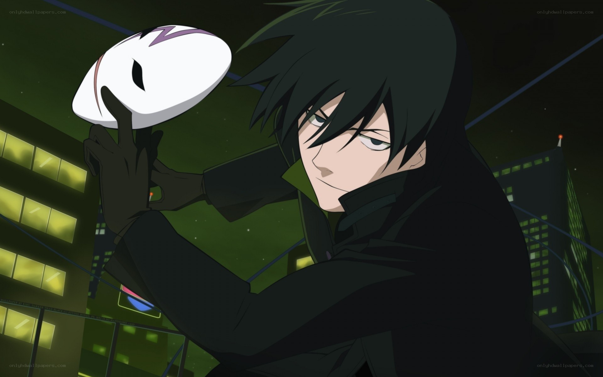 anime character holding mask