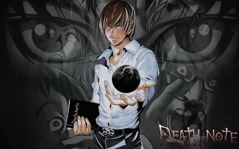 Anime Character Holding Notebook