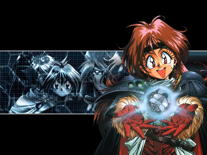 Anime Character Holding Orb — Black, Dramatic