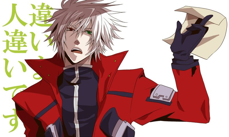 Anime Character Holding Paper — Red