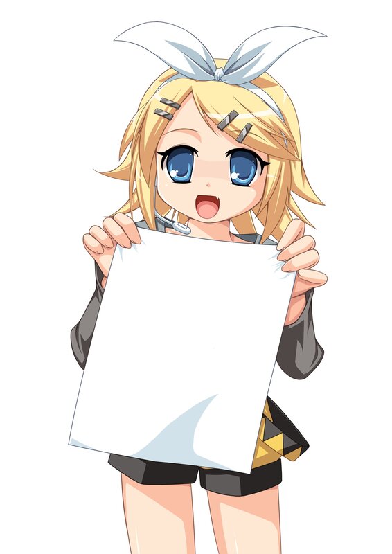 anime character holding paper