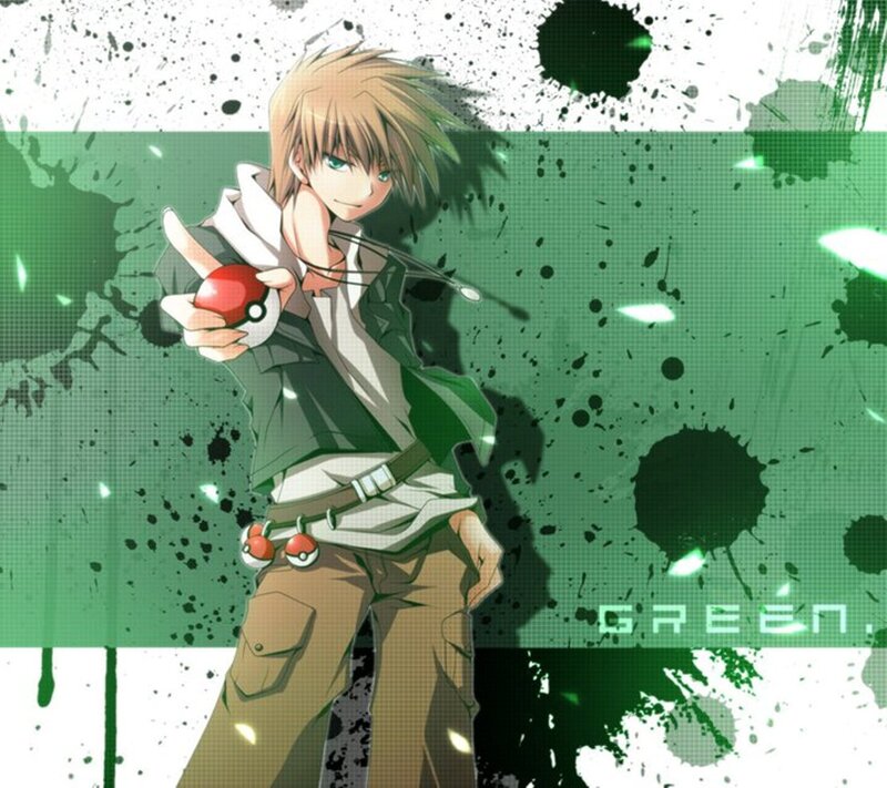 Anime Character Holding Pokeball