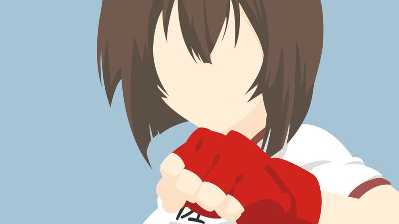 Anime Character Holding Red Cloth