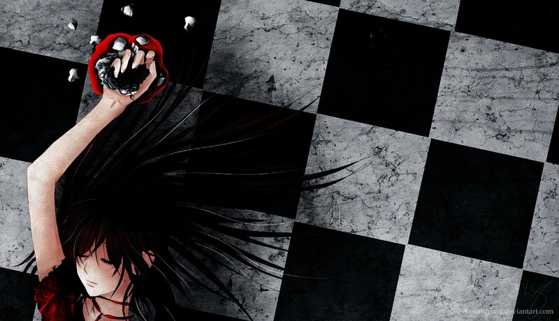 Anime Character Holding Red Object
