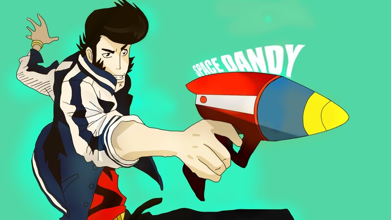 Anime Character Holding Rocket