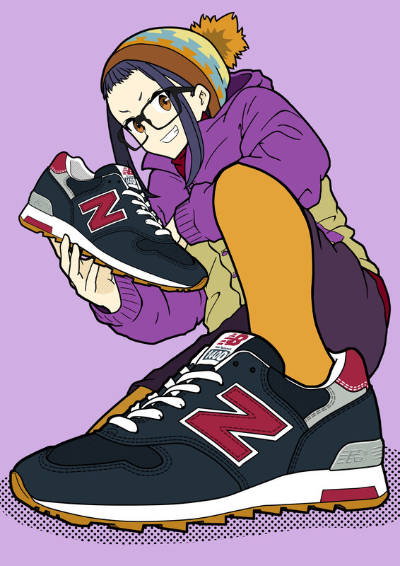 Anime Character Holding Shoes
