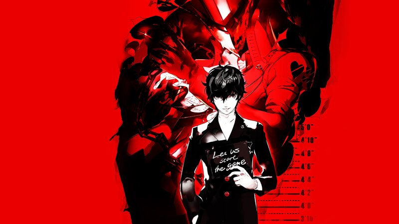 Anime Character Holding Sign — Red