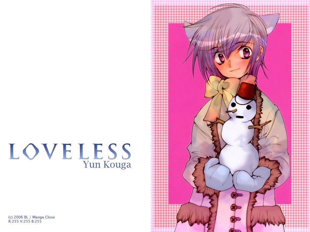 Anime character holding snowman