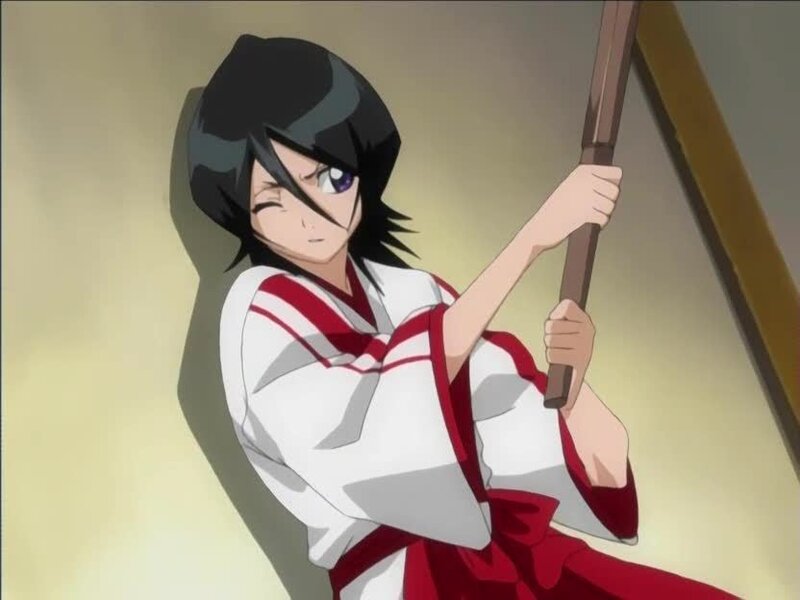 Anime Character Holding Staff