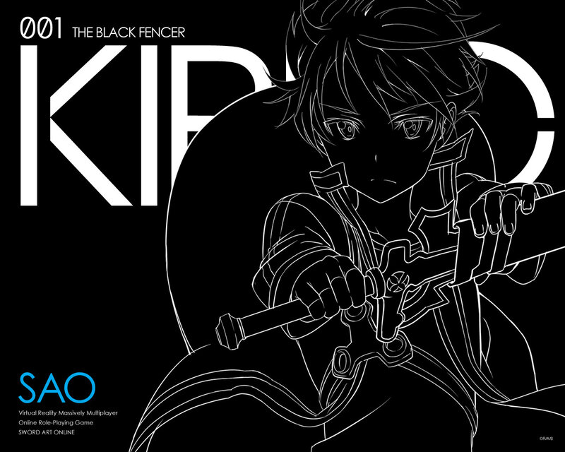 Anime Character Holding Sword — Black, Dramatic, Manga, Shield