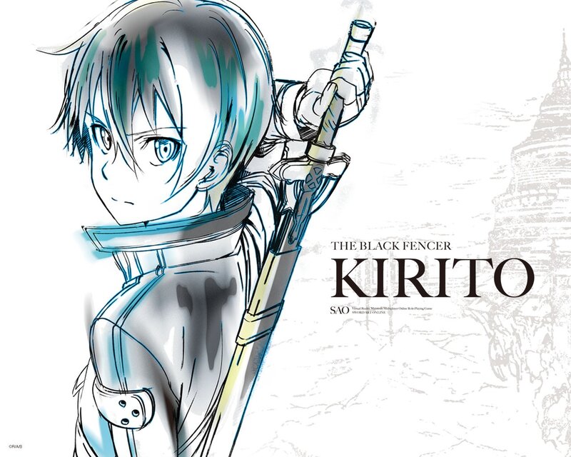 Anime Character Holding Sword — Blue, Dramatic, Manga, Armor