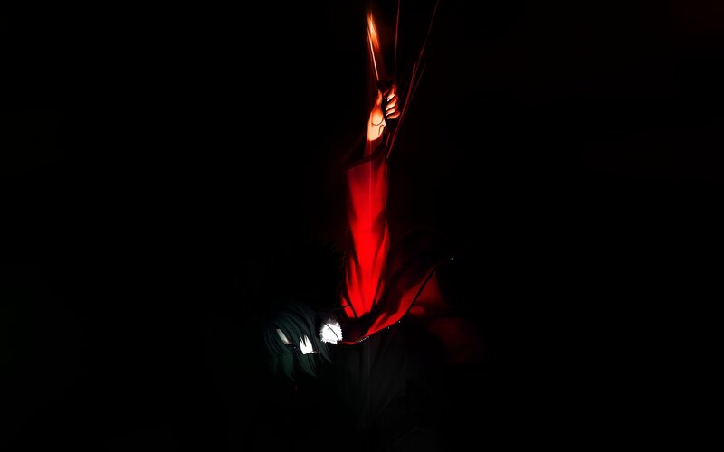 Anime Character Holding Sword — Dramatic