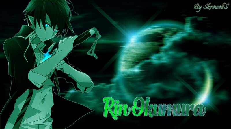 Anime Character Holding Sword — Green, Dramatic, Night