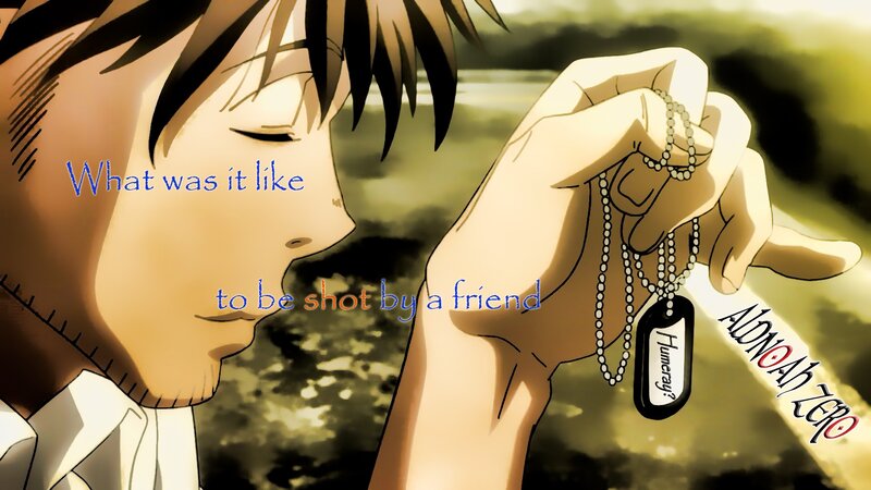 Anime Character Holding Tag